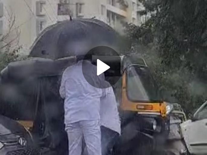 Ajit Pawar supporter Baburao Chandere beat up a rickshaw puller in Pune | Pune: पुण्यात अजित पवार समर्थक बाबुराव चांदेरेची रिक्षाचालकास मारहाण Ajit Pawar supporter Baburao Chandere beat up a rickshaw puller in Pune | Pune: पुण्यात अजित पवार समर्थक बाबुराव चांदेरेची रिक्षाचालकास मारहाण