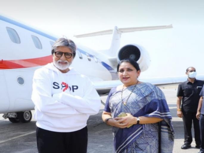 'Big B' Amitabh Bachchan in Baramati for shooting | चर्चा तर होणार ना! ‘बिग बी’ अमिताभ बच्चन व अजय देवगण चित्रपटाच्या शूटिंगसाठी बारामतीत