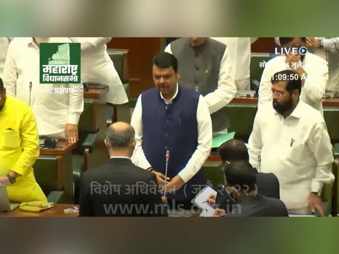 bjp eknath shinde shivsena won floor test maharashtra vidhan sabha government devendra fadnavis ajit pawar | 'अब की बार, शिंदे सरकार'; विश्वासदर्शक ठराव जिंकला, शिवसेनेला धक्का दिला!