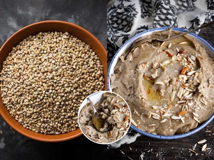 How to make bajra halwa at home step by step Healthy winter dessert made with bajra and jaggery Benefits of eating bajra halwa in winter | बाजरीची खिचडी हिवाळ्यात खाता पण बाजरीचा हलवा खाल्ला आहे का? ही घ्या एकदम चविष्ट रेसिपी How to make bajra halwa at home step by step Healthy winter dessert made with bajra and jaggery Benefits of eating bajra halwa in winter | बाजरीची खिचडी हिवाळ्यात खाता पण बाजरीचा हलवा खाल्ला आहे का? ही घ्या एकदम चविष्ट रेसिपी