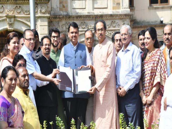 Maharashtra government nod to Rs 100 crore Balasaheb Thackeray memorial | बाळासाहेब ठाकरे यांच्या स्मारकाचे गणेशपूजन Maharashtra government nod to Rs 100 crore Balasaheb Thackeray memorial | बाळासाहेब ठाकरे यांच्या स्मारकाचे गणेशपूजन