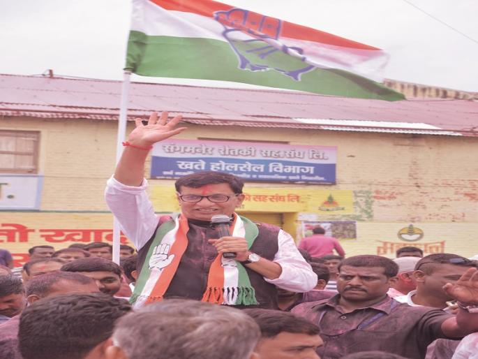 The eight-wicket victory of the Thoratas at the Sangamnar | संगमनेरात थोरातांच्या विजयाचे अष्टक The eight-wicket victory of the Thoratas at the Sangamnar | संगमनेरात थोरातांच्या विजयाचे अष्टक