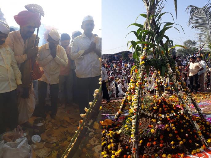 Goat slaughtering and lion worship on the occasion of Balipratipada in Adamapur | कोल्हापूर: आदमापुरात बकरी भुजविणे व लेंढीपूजनाचा धार्मिक कार्यक्रम उत्साहात, नेमकी प्रथा काय? जाणून घ्या Goat slaughtering and lion worship on the occasion of Balipratipada in Adamapur | कोल्हापूर: आदमापुरात बकरी भुजविणे व लेंढीपूजनाचा धार्मिक कार्यक्रम उत्साहात, नेमकी प्रथा काय? जाणून घ्या