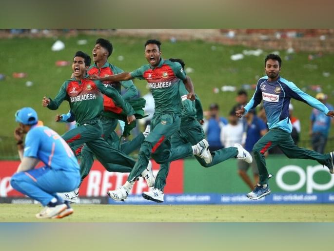 INDvBAN, U19WCfinal : 'Dirty,' says Priyam Garg; Akbar Ali 'sorry' for reaction of his boys | INDvBAN: बांगलादेशी खेळाडूंचं किळसवाणं सेलिब्रेशन; टीम इंडियाचा कर्णधार भडकला
