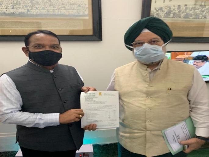 Shiv Sena MP Shrirang Barne meet to Union Urban Development Minister Hardeep Singh Puri | शिवसेना खासदार श्रीरंग बारणे यांनी घेतली केंद्रीय शहरी विकासमंत्री हरदीप सिंग पुरी यांची भेट Shiv Sena MP Shrirang Barne meet to Union Urban Development Minister Hardeep Singh Puri | शिवसेना खासदार श्रीरंग बारणे यांनी घेतली केंद्रीय शहरी विकासमंत्री हरदीप सिंग पुरी यांची भेट