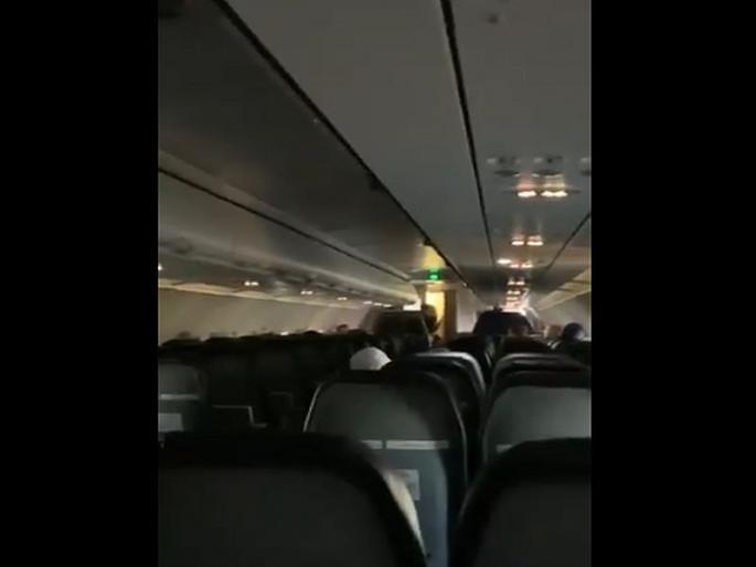 Bat terrorizes travellers inside a flight, incident captured on camera | Video : विमानात वटवाघूळ शिरतं तेव्हा... Bat terrorizes travellers inside a flight, incident captured on camera | Video : विमानात वटवाघूळ शिरतं तेव्हा...