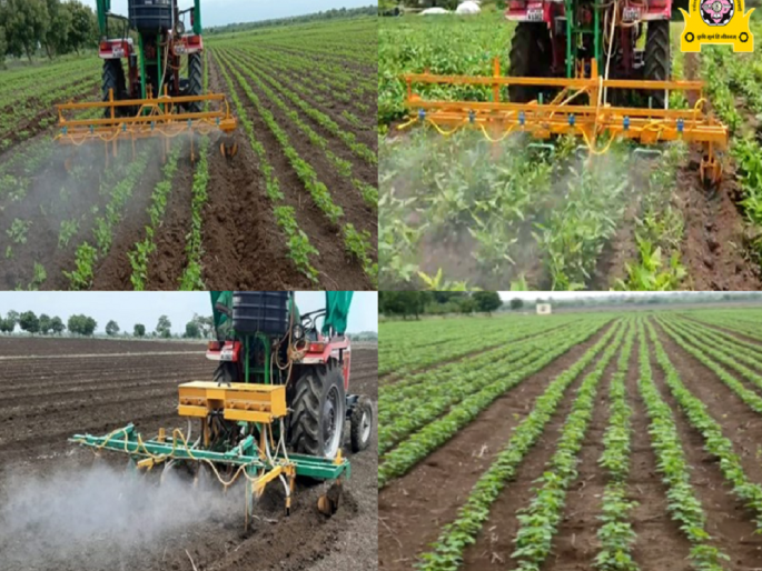 multipurpose tractor driven five row Broad bed furrows | बहुपर्यायी ट्रॅक्टरचलित पाच ओळीचे बीबीएफ यंत्र multipurpose tractor driven five row Broad bed furrows | बहुपर्यायी ट्रॅक्टरचलित पाच ओळीचे बीबीएफ यंत्र