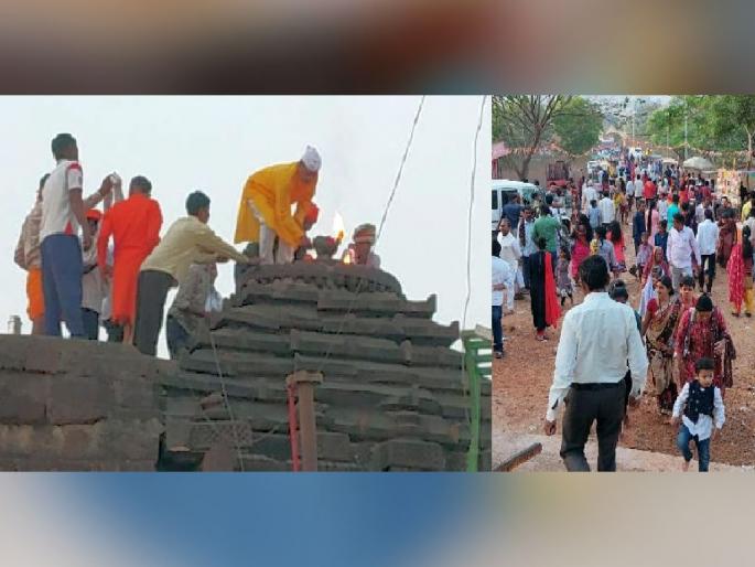 Markandeshwar temple lit up by Diyas; Lights were also sit on the river bank, marking the new moon | टिपुरांनी उजळले मार्कंडेश्वराचे मंदिर, नदी तीरावरही लागले दिवे