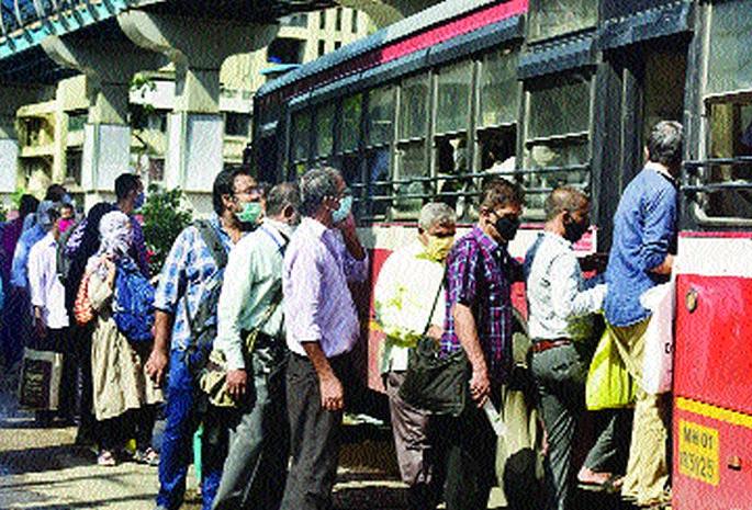 The ‘best’ passengers were overwhelmed | ‘बेस्ट’ प्रवाशांनी खच्चून भरली