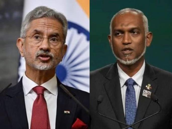 The President of Maldives Mohammad Muijju was met by the Foreign Minister of India S. Jaishankar has replied | 'राजकारण हे राजकारण असतं...'; मोहम्मद मुइज्जू यांना एस. जयशंकर यांचं प्रत्युत्तर The President of Maldives Mohammad Muijju was met by the Foreign Minister of India S. Jaishankar has replied | 'राजकारण हे राजकारण असतं...'; मोहम्मद मुइज्जू यांना एस. जयशंकर यांचं प्रत्युत्तर