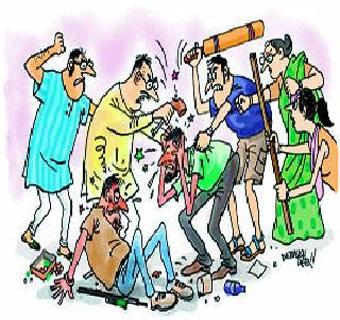 Chasing of minor girls by CISF jawan; Citizens beaten him | सीआयएसएफ जवानाकडून अल्पवयीन मुलींचा पाठलाग; नागरिकांनी दिला चोप Chasing of minor girls by CISF jawan; Citizens beaten him | सीआयएसएफ जवानाकडून अल्पवयीन मुलींचा पाठलाग; नागरिकांनी दिला चोप