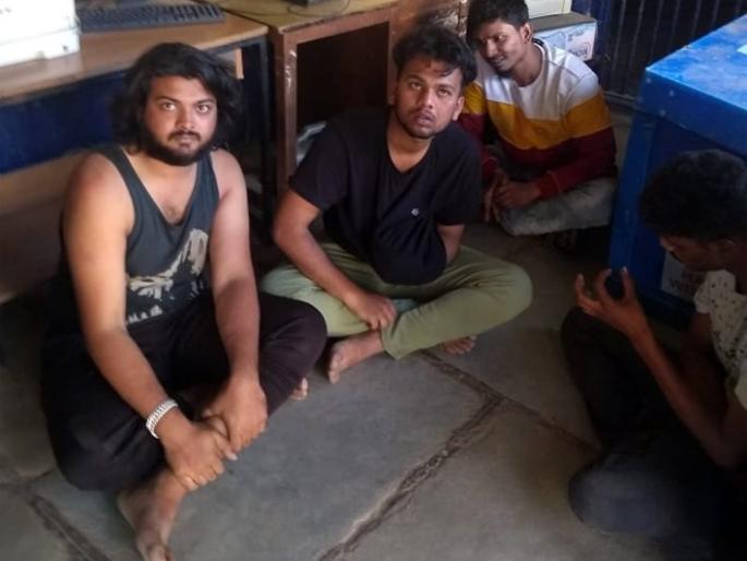 Thrilling! Beating the police in day time; Demand for Rs 1 lakh on UPI out of fear of knives | थरारक ! भर दिवसा पोलिसाला मारहाण; चाकूचा धाक दाखवून 'युपीआय'वर १ लाख मागितले