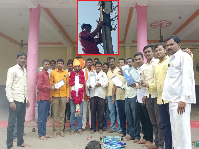 Birthday of a beloved nephew; Uncle installed LED lights in the entire village on his birthday in Nakhalgaon Village of Beed | बड्डे आहे लाडक्या पुतण्याचा; काकाने अख्ख्या गावात बसवल्या एलईडी लाईट्स!