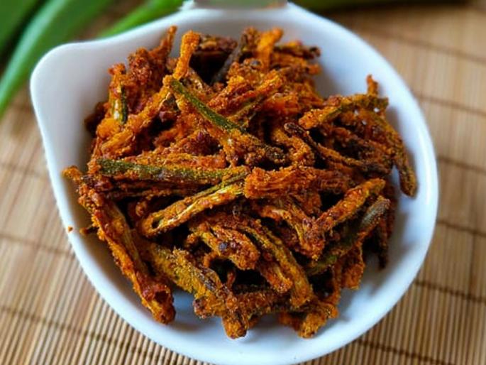 Make quick okra recipe , a crunchy treat for kids, tastes great and is easy to make | झटपट करा बेसन भेंडी- मुलांच्या शाळेच्या डब्यासाठी कुरकुरीत पदार्थ, चवीला मस्त आणि होईल फस्त