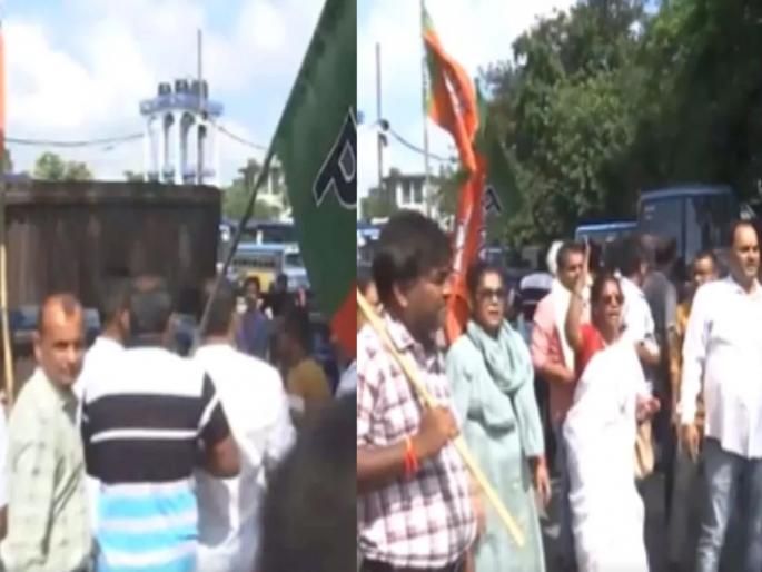 bengal bandh firing on bjp leader bhatpara supporter injured west-bengal bandh kolkata doctor rape murder case | 'बंगाल बंद'दरम्यान तणाव, भाजप नेत्यावर गोळीबार, समर्थक जखमी bengal bandh firing on bjp leader bhatpara supporter injured west-bengal bandh kolkata doctor rape murder case | 'बंगाल बंद'दरम्यान तणाव, भाजप नेत्यावर गोळीबार, समर्थक जखमी