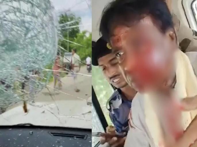 West Bengal BJP: Head smashed, blood spattered..; BJP MLA, MP fatally attacked by mob | Video: डोकं फोडलं, रक्तबंबाळ केलं..; भाजपच्या आमदार-खासदारवर जमावाचा जीवघेणा हल्ला