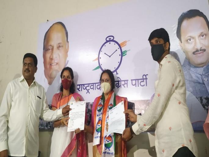 When I was asked by the NCP, I said yes without a moment's delay: Priya Berde | .... म्हणून मी क्षणाचाही विलंब न करता राष्ट्रवादीत प्रवेश करण्यासाठी होकार दिला : प्रिया बेर्डे When I was asked by the NCP, I said yes without a moment's delay: Priya Berde | .... म्हणून मी क्षणाचाही विलंब न करता राष्ट्रवादीत प्रवेश करण्यासाठी होकार दिला : प्रिया बेर्डे