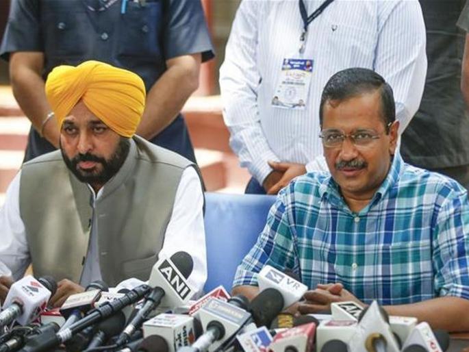 Talks about Kejriwal becoming CM of Punjab, Bhagwant Mann's big statement after AAP meeting in Delhi, said... | केजरीवाल पंजाबचे CM बनण्याची चर्चा, दिल्लीतील आपच्या बैठकीनंतर भगवंत मान यांचं मोठं विधान, म्हणाले...   Talks about Kejriwal becoming CM of Punjab, Bhagwant Mann's big statement after AAP meeting in Delhi, said... | केजरीवाल पंजाबचे CM बनण्याची चर्चा, दिल्लीतील आपच्या बैठकीनंतर भगवंत मान यांचं मोठं विधान, म्हणाले...