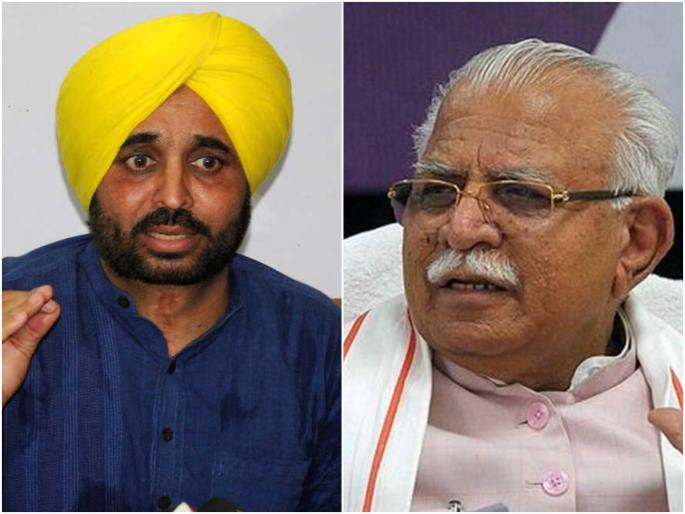 panchkula political heat in haryana on demand of package by bhagwant mann and manoharlal attack aap narendra modi delhi cm arvind kejriwal | फ्री फ्री फ्री ची घोषणा करा अन् नंतर पंतप्रधानांसमोर कटोरा घेऊन उभे राहा; भगवंत मान यांच्यावर बरसले हरयाणाचे CM