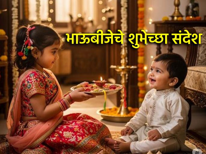 Bhai Dooj 2025 Wishes: Warm wishes for Bhai Dooj, Marathi Greetings, Images, Facebook, Whatsapp Status to wish a loving relationship! | Happy Bhaubeej 2025 Wishes: भाऊबीजेच्या हार्दिक शुभेच्छा, मराठी ग्रीटिंग्स, Images, Facebook, Whatsapp Status द्वारा द्या प्रेमळ नात्याच्या लडिवाळ शुभेच्छा! Bhai Dooj 2025 Wishes: Warm wishes for Bhai Dooj, Marathi Greetings, Images, Facebook, Whatsapp Status to wish a loving relationship! | Happy Bhaubeej 2025 Wishes: भाऊबीजेच्या हार्दिक शुभेच्छा, मराठी ग्रीटिंग्स, Images, Facebook, Whatsapp Status द्वारा द्या प्रेमळ नात्याच्या लडिवाळ शुभेच्छा!