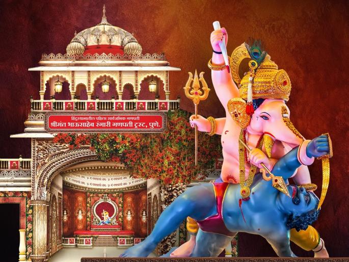 ganpati Bappa of 'Shrimant Bhausaheb Rangari Trust' will sit in 'Omkar Mahal' this year | ‘श्रीमंत भाऊसाहेब रंगारी ट्रस्ट’चे बाप्पा यंदा ‘ॐकार महाला’त; यंदाही असणार भव्य-दिव्य महाल ganpati Bappa of 'Shrimant Bhausaheb Rangari Trust' will sit in 'Omkar Mahal' this year | ‘श्रीमंत भाऊसाहेब रंगारी ट्रस्ट’चे बाप्पा यंदा ‘ॐकार महाला’त; यंदाही असणार भव्य-दिव्य महाल