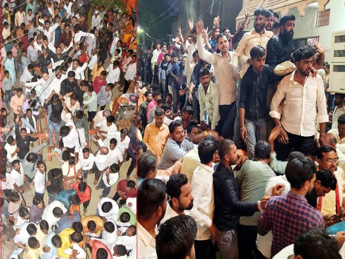 Bhawani Mata Yatra begins in Mukundwadi: twelve carts pulled by 26 devotees! | जयजयकार! मुुकुंदवाडीत भवानी मातेच्या यात्रेला प्रारंभ, २६ नवसधारकांनी ओढल्या बारा गाड्या! Bhawani Mata Yatra begins in Mukundwadi: twelve carts pulled by 26 devotees! | जयजयकार! मुुकुंदवाडीत भवानी मातेच्या यात्रेला प्रारंभ, २६ नवसधारकांनी ओढल्या बारा गाड्या!