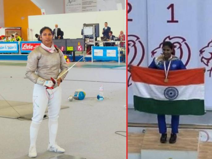 BHAVANI DEVI IS THE CWG CHAMPION, Defending Champion and Indian Fencer Second Gold Medal At Commonwealth Fencing Championship | BHAVANI DEVI : बांबूच्या काठीने सराव करणाऱ्या तलवारबाज भवानी देवीने राष्ट्रकुलमध्ये जिंकलं सुवर्णपदक! BHAVANI DEVI IS THE CWG CHAMPION, Defending Champion and Indian Fencer Second Gold Medal At Commonwealth Fencing Championship | BHAVANI DEVI : बांबूच्या काठीने सराव करणाऱ्या तलवारबाज भवानी देवीने राष्ट्रकुलमध्ये जिंकलं सुवर्णपदक!