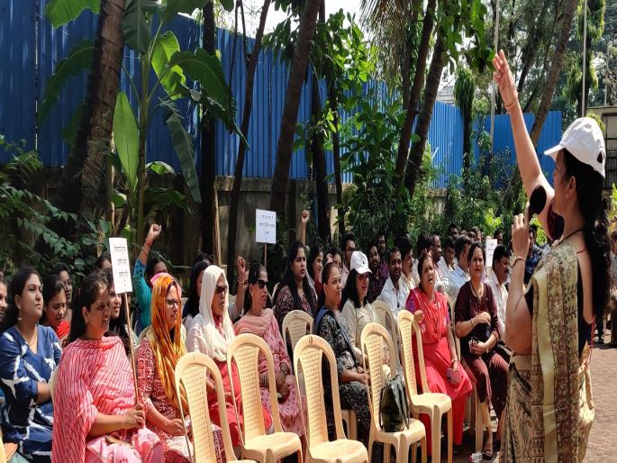 Protest by officers and employees of Goods and Services Tax Department in Bhayander | भाईंदरमध्ये वस्तू व सेवा कर विभागाच्या अधिकारी कर्मचाऱ्यांचे आंदोलन 