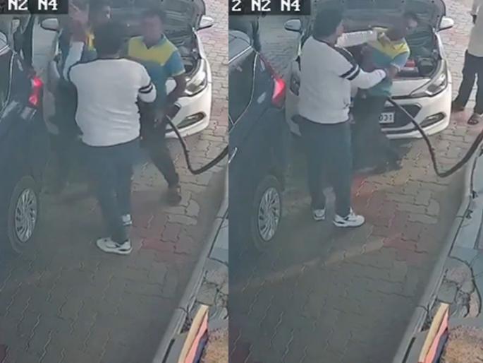 SDM hoon bhilwara former sdm Chotu Lal Sharma showing rubab and CNG pump worker slapped | "SDM हूँ, पहले दूसरे की गाडी में...?"; CNG पंप कर्मचाऱ्यानं रुबाब दाखवणाऱ्या 'साहेबां'च्या 'कानफटात' लगावली, फ्रीस्टाइल VIDEO Viral SDM hoon bhilwara former sdm Chotu Lal Sharma showing rubab and CNG pump worker slapped | "SDM हूँ, पहले दूसरे की गाडी में...?"; CNG पंप कर्मचाऱ्यानं रुबाब दाखवणाऱ्या 'साहेबां'च्या 'कानफटात' लगावली, फ्रीस्टाइल VIDEO Viral