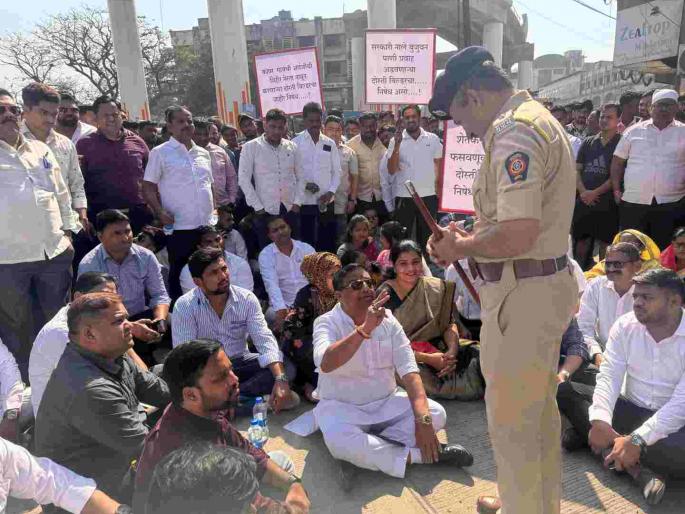 Farmers protest against Dosti Builders in Kalher Kopar area of Bhiwandi | भिवंडीतील काल्हेर कोपर परिसरातील दोस्ती बिल्डर विरोधात शेतकऱ्यांचे आंदोलन Farmers protest against Dosti Builders in Kalher Kopar area of Bhiwandi | भिवंडीतील काल्हेर कोपर परिसरातील दोस्ती बिल्डर विरोधात शेतकऱ्यांचे आंदोलन
