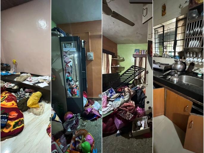 Four houses were broken into in the settlement in front of Bhor police station, property worth Rs 26 lakhs was looted. | भोर पोलीस ठाण्यासमोरील वस्तीत चार घरे फोडली, तब्बल २६ लाखांचा ऐवज लंपास Four houses were broken into in the settlement in front of Bhor police station, property worth Rs 26 lakhs was looted. | भोर पोलीस ठाण्यासमोरील वस्तीत चार घरे फोडली, तब्बल २६ लाखांचा ऐवज लंपास