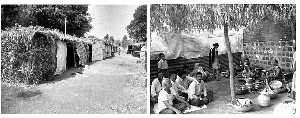 Tikkawadi villagers stay in the forest: living outside the village leaving the house open | टिक्केवाडी ग्रामस्थांचा जंगलात मुक्काम : घरदार उघडे सोडून गावाबाहेर वास्तव्य Tikkawadi villagers stay in the forest: living outside the village leaving the house open | टिक्केवाडी ग्रामस्थांचा जंगलात मुक्काम : घरदार उघडे सोडून गावाबाहेर वास्तव्य