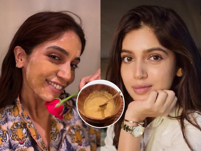 Bhumi Pednekar turns to traditional skincare for her ‘self-care Sunday’ Bhumi Pednekar Revealed The Secret To Her Glowing Skin Uses Age Old Indian Remedy | भूमी पेडणेकरचा 'संडे स्पेशल फेसमास्क', पाहा तिच्या सुंदर त्वचेचे गुपित - वापरते 'हा' खास पदार्थ...