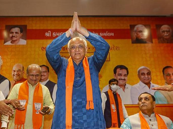 bhupendra patel new chief minister of Gujarat and today swearing in ceremony pdc | भूपेंद्र पटेल नवे मुख्यमंत्री; गुजरातमध्ये आज शपथविधी, भाजप आमदारांकडून एकमताने निवड bhupendra patel new chief minister of Gujarat and today swearing in ceremony pdc | भूपेंद्र पटेल नवे मुख्यमंत्री; गुजरातमध्ये आज शपथविधी, भाजप आमदारांकडून एकमताने निवड