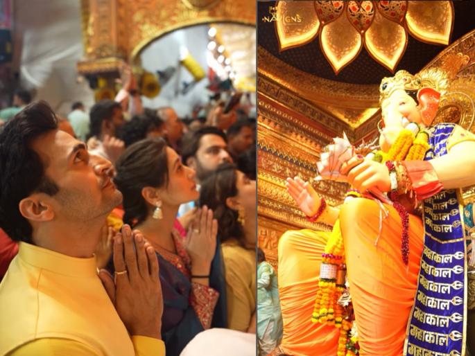 bhushan pradhan took blessing from lalbaugcha raja his post praised by netizens | "तुझ्या चरणी येऊ न शकलेल्या...", भूषण प्रधानने 'लालबागचा राजा'कडे काय मागितलं? होतंय कौतुक