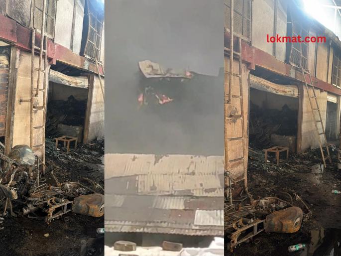 pune news massive fire breaks out at Mandap Godown, cylinder explosions shake the area; Major disaster averted | मंडप गोडाऊनला भीषण आग, सिलेंडर स्फोटांनी परिसर हादरला;मोठा अनर्थ टळला pune news massive fire breaks out at Mandap Godown, cylinder explosions shake the area; Major disaster averted | मंडप गोडाऊनला भीषण आग, सिलेंडर स्फोटांनी परिसर हादरला;मोठा अनर्थ टळला