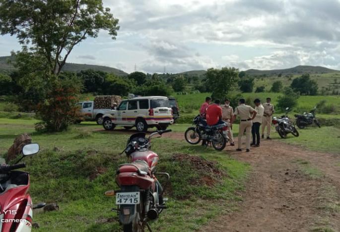 Alkud Mla excited by the sight of a leopard | अलकुड एमला बिबट्याच्या दर्शनाने खळबळ Alkud Mla excited by the sight of a leopard | अलकुड एमला बिबट्याच्या दर्शनाने खळबळ