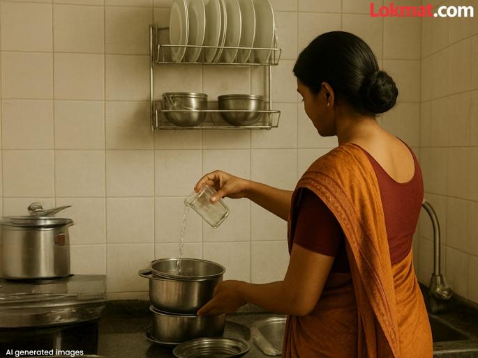 bijnor maid's disgusting act of urinating in a glass and sprinkling it on the dishes was caught on CCTV! | ग्लासमध्ये लघवी करून भांड्यांवर शिंपडायची, १० वर्षं जुन्या मोलकरणीचं घृणास्पद कृत्य सीसीटीव्हीत कैद! bijnor maid's disgusting act of urinating in a glass and sprinkling it on the dishes was caught on CCTV! | ग्लासमध्ये लघवी करून भांड्यांवर शिंपडायची, १० वर्षं जुन्या मोलकरणीचं घृणास्पद कृत्य सीसीटीव्हीत कैद!