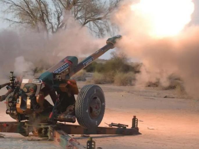 Explosion during gun practice at field firing range in Bikaner, two jawans killed | बीकानेरमधील फिल्ड फायरिंग रेंजमध्ये तोफेच्या सरावादरम्यान स्फोट, दोन जवानांचा मृत्यू   Explosion during gun practice at field firing range in Bikaner, two jawans killed | बीकानेरमधील फिल्ड फायरिंग रेंजमध्ये तोफेच्या सरावादरम्यान स्फोट, दोन जवानांचा मृत्यू