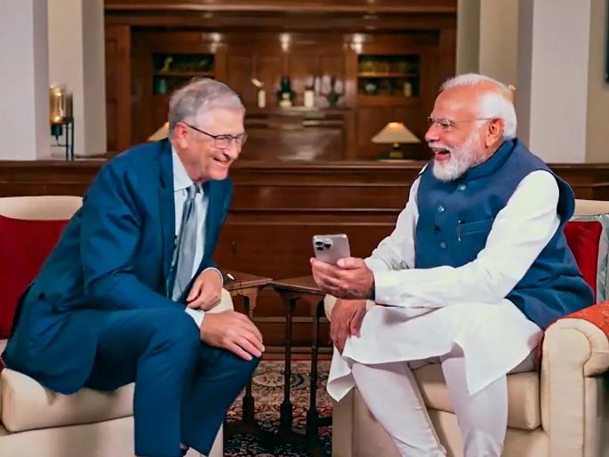 A for... I for! Bill Gates-Narendra Modi talks shed light on India's role | ए फॉर... आय फॉर! बिल गेट्स-नरेंद्र मोदी यांच्यातील चर्चेमुळे भारताच्या भूमिकेला उजाळा A for... I for! Bill Gates-Narendra Modi talks shed light on India's role | ए फॉर... आय फॉर! बिल गेट्स-नरेंद्र मोदी यांच्यातील चर्चेमुळे भारताच्या भूमिकेला उजाळा