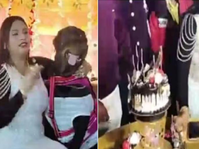 woman celebrated her pet dog's birthday in jamshedpur | भव्य मंडप अन् ढोल-ताशांच्या गजरात स्वागत...पाळीव कुत्र्याचा जल्लोषात वाढदिवस साजरा woman celebrated her pet dog's birthday in jamshedpur | भव्य मंडप अन् ढोल-ताशांच्या गजरात स्वागत...पाळीव कुत्र्याचा जल्लोषात वाढदिवस साजरा