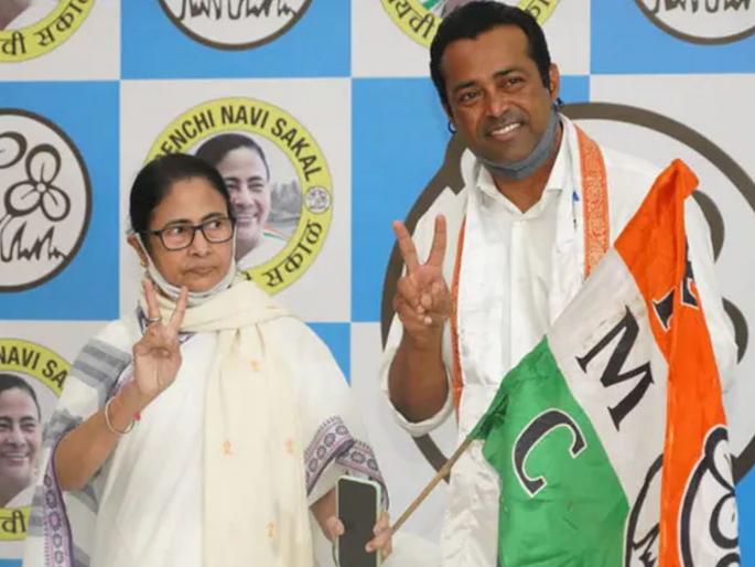 Tennis champion Leander Paes joins TMC in Goa in presence of Mamata Banerjee | Mamata Banerjee in Goa: ममता बॅनर्जी गोव्यात; प्रसिद्ध टेनिसपटू लिएंडर पेसचा तृणमूलमध्ये प्रवेश Tennis champion Leander Paes joins TMC in Goa in presence of Mamata Banerjee | Mamata Banerjee in Goa: ममता बॅनर्जी गोव्यात; प्रसिद्ध टेनिसपटू लिएंडर पेसचा तृणमूलमध्ये प्रवेश