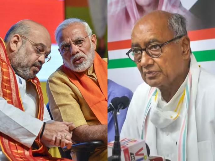 bjp candidate list digvijay singh reaction bjp second list in bjp panicked due to fear defeat in election | "पराभवाच्या भीतीने भाजपा घाबरला, मोठ्या नेत्यांना..."; दिग्विजय सिंह यांचा जोरदार निशाणा bjp candidate list digvijay singh reaction bjp second list in bjp panicked due to fear defeat in election | "पराभवाच्या भीतीने भाजपा घाबरला, मोठ्या नेत्यांना..."; दिग्विजय सिंह यांचा जोरदार निशाणा