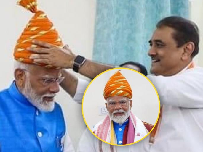 BJP gave an explanation after Praful Patel Give Chhatrapati Shivaji Maharaj Jiretop Narendra Modi | प्रफुल्ल पटेलांनी मोदींना जिरेटोप घातल्याने नवा वाद; भाजप म्हणतं, 'यात त्यांचा काय दोष?' BJP gave an explanation after Praful Patel Give Chhatrapati Shivaji Maharaj Jiretop Narendra Modi | प्रफुल्ल पटेलांनी मोदींना जिरेटोप घातल्याने नवा वाद; भाजप म्हणतं, 'यात त्यांचा काय दोष?'