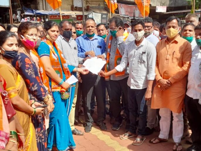 Remember in case of power outage, BJP's warning: agitation in Sawantwadi | वीज तोडल्यास याद राखा, भाजपचा इशारा : सावंतवाडीत आंदोलन Remember in case of power outage, BJP's warning: agitation in Sawantwadi | वीज तोडल्यास याद राखा, भाजपचा इशारा : सावंतवाडीत आंदोलन