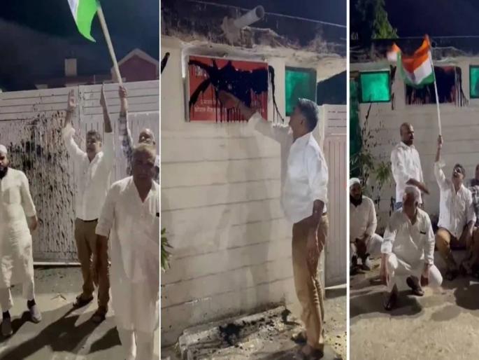 Vijay Shah's controversial statement about Colonel Sophia Qureshi sparked protests from Congress leaders Ink thrown on nameplate | भाजपा मंत्र्याच्या नेमप्लेटवर शाई, काँग्रेसची निदर्शनं; कर्नल सोफिया कुरेशी यांच्याबाबत वादग्रस्त विधान भोवलं Vijay Shah's controversial statement about Colonel Sophia Qureshi sparked protests from Congress leaders Ink thrown on nameplate | भाजपा मंत्र्याच्या नेमप्लेटवर शाई, काँग्रेसची निदर्शनं; कर्नल सोफिया कुरेशी यांच्याबाबत वादग्रस्त विधान भोवलं