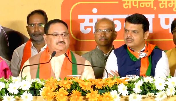 'People wanted Fadnavis to be CM, but there was danger with us' jp nadda | 'देवेंद्र फडणवीस मुख्यमंत्री व्हावेत हीच जनतेची इच्छा होती, पण धोका झाला' 'People wanted Fadnavis to be CM, but there was danger with us' jp nadda | 'देवेंद्र फडणवीस मुख्यमंत्री व्हावेत हीच जनतेची इच्छा होती, पण धोका झाला'
