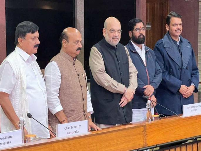 A committee of three ministers each from the two states on Belgam border issues; Chief Minister's discussion with Home Minister Amit Shah was positive | काँग्रेस, राष्ट्रवादी, उद्धव ठाकरे गट सीमावादावर सहकार्य करतील, अशी अपेक्षा - अमित शहा A committee of three ministers each from the two states on Belgam border issues; Chief Minister's discussion with Home Minister Amit Shah was positive | काँग्रेस, राष्ट्रवादी, उद्धव ठाकरे गट सीमावादावर सहकार्य करतील, अशी अपेक्षा - अमित शहा