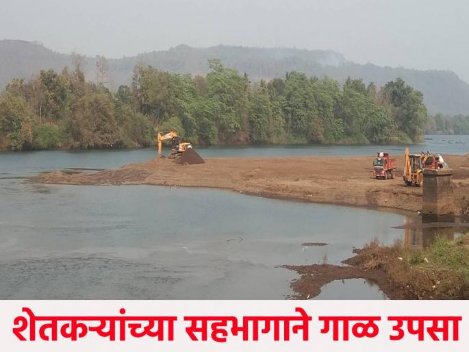 Pumping of silt from dams through farmer participation, help to increase dam stock | शेतकरी सहभागातून धरणातील गाळ उपसा, शेतात गाळ टाकल्याने होतोय फायदा.. Pumping of silt from dams through farmer participation, help to increase dam stock | शेतकरी सहभागातून धरणातील गाळ उपसा, शेतात गाळ टाकल्याने होतोय फायदा..