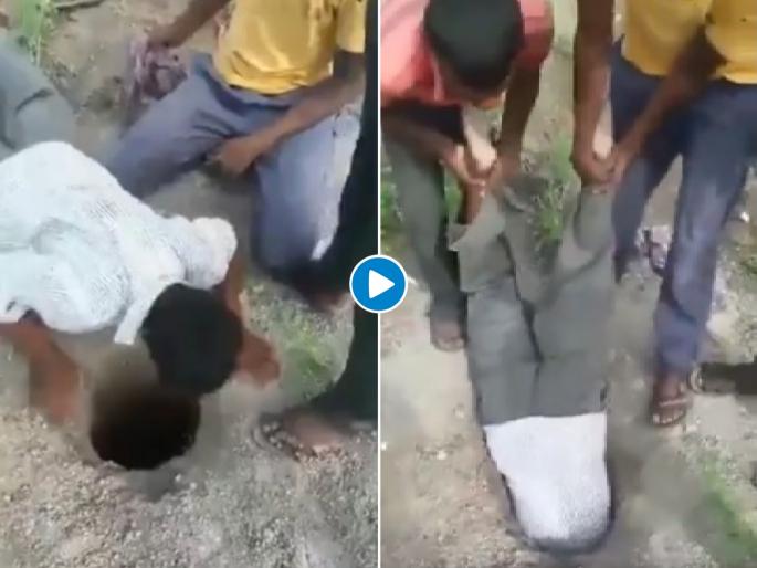 Not only Human Lives matter but Animal as well; man save Goat life, video goes viral | कडक भावा; बकरीला वाचवण्यासाठी लावली जीवाची बाजी, जपली माणुसकी! Not only Human Lives matter but Animal as well; man save Goat life, video goes viral | कडक भावा; बकरीला वाचवण्यासाठी लावली जीवाची बाजी, जपली माणुसकी!
